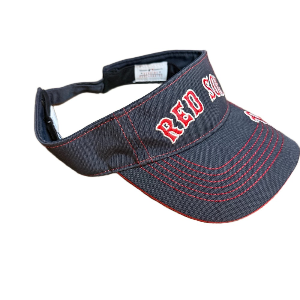 Boston Red Sox MLB Visor Hat Navy Blue Fan Favorite Adjustable One Size - Picture 3 of 5